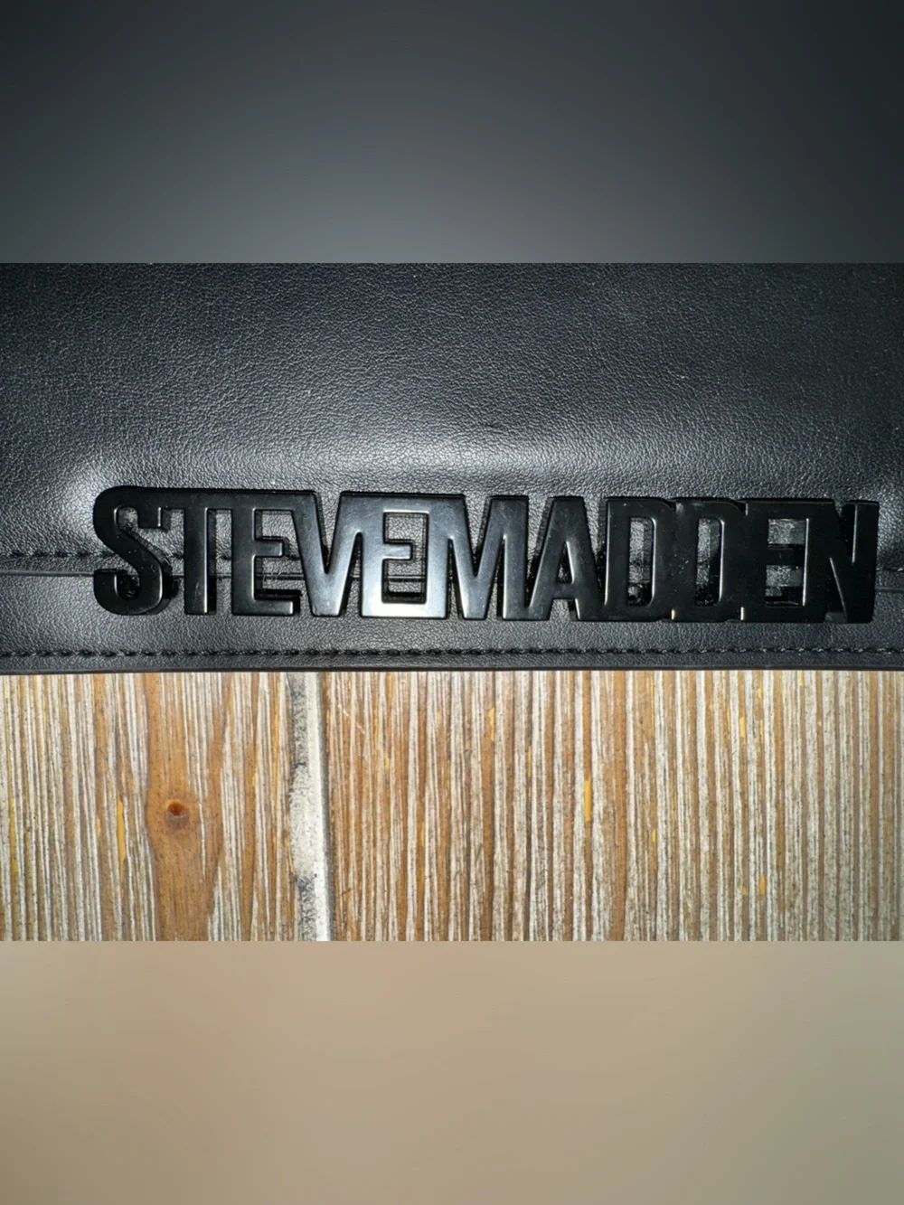 Steve Madden Cabby Black Men’s Wristlet with gun metal hardware Clutch NWOT